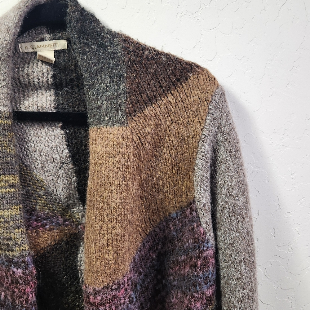 A. Gianetti || Multicolor Patchwork Cardigan - image 3